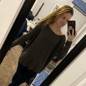 Grey Piko top
